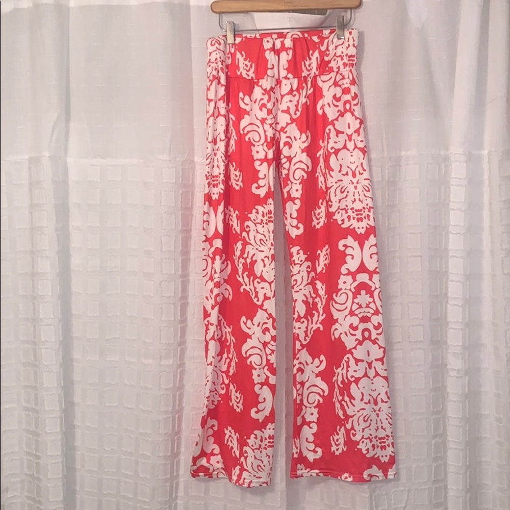 Coral Palazzo Pants